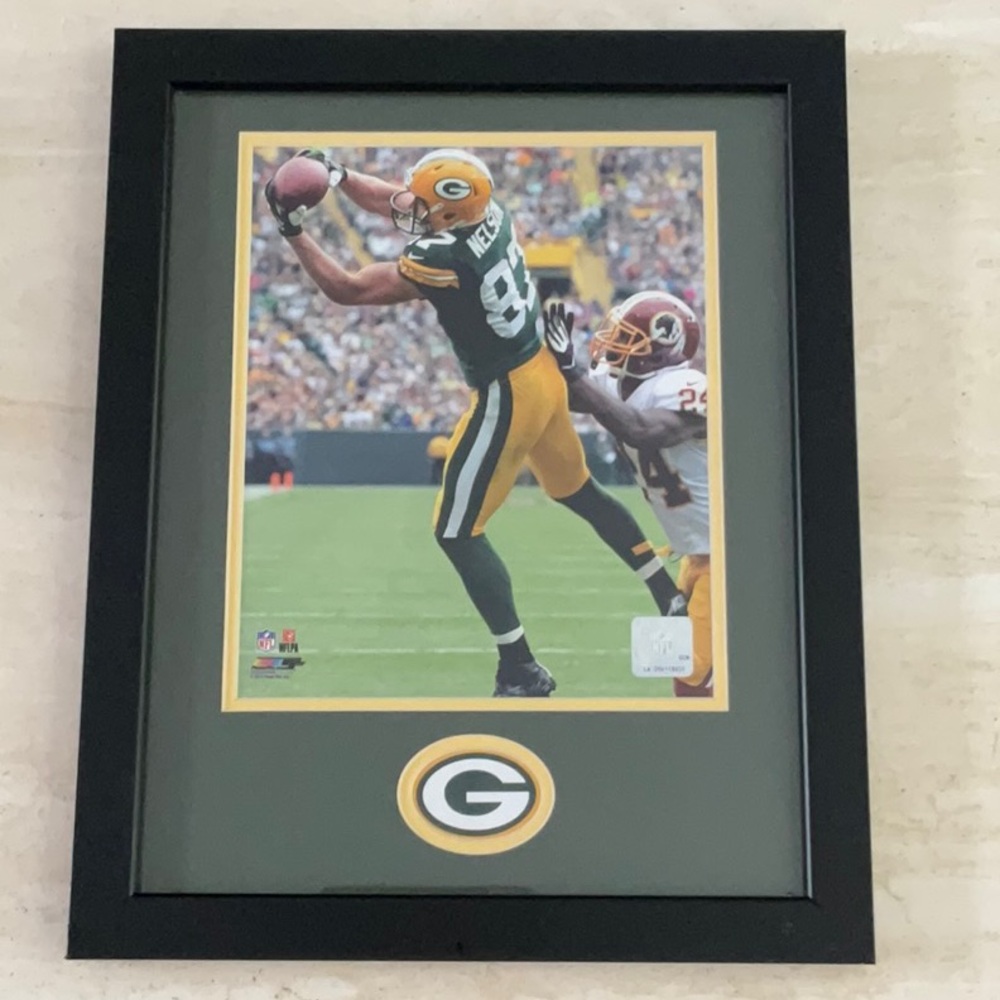 Green Bay Packers 2013 Jordy Nelson Picture Framed Photo NFL Football 87 Vintage